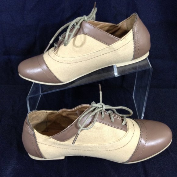 Shoes of Soul-Final Price- Cap & Toe  Brown /Tan Oxfords Sz 8 NEW - Picture 3 of 10